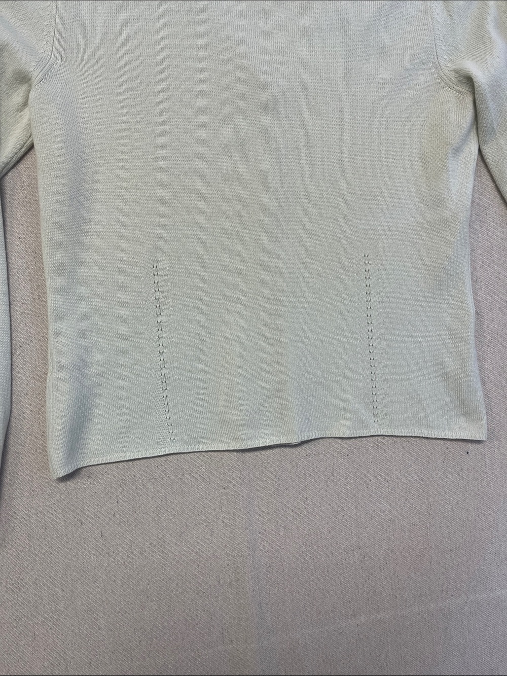 Italian 100% Cashmere Light Green Button Cardigan Sweater - Picture 14 of 14